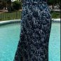 Cache Metal Chain Strap Ruched Chiffon Dress Lined Self Belt 2/4/6/8/10 $238 NWT