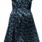 Cache Metal Chain Strap Ruched Chiffon Dress Lined Self Belt 2/4/6/8/10 $238 NWT