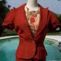 Cache 100% Raw Silk Lined Top Jacket New Sz 0/2/4/6/8/10/12 Rust Color $148 NWT