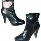 Donald Pliner Couture Leather Boot Shoe New 3/4" Platform Peace Zip 10 11 $535