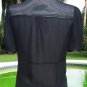 Cache Silk Front Button Self Tie Peek A Boo Sheer Top New Size XS/S/M/L $118 NWT