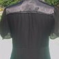 Cache Silk Front Button Self Tie Peek A Boo Sheer Top New Size XS/S/M/L $118 NWT