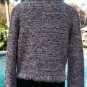 Cache Boucle Tweed Top Jacket Shrug New XS/S/M Metallic Kissed Eyelash $138 NWT