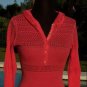 Cache Luxe Rhinestone Buttons Peek A Boo Hoodie Top New Cover Up XS/S/M $158 NWT
