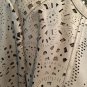 Chico's Black Label Perforated Natural Tan Open Blazer Jacket Ladies Size 0