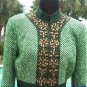 Cache Plaid Embellished Top Jacket New XS/S/M/L Velvet Self-Belt Lined $238 NWT