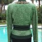 Cache Plaid Embellished Top Jacket New XS/S/M/L Velvet Self-Belt Lined $238 NWT