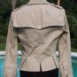 Cache Denim Front Zipper Top Jacket 0/2/4/6 XS/S Unique Back Stretch $148 NWT