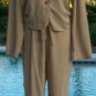 MAX STUDIO Lot 2 Top and Pant Tan Color Event Work Drawstring Waist S/M EUC $325