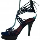 Donald Pliner Couture Lizard Leather 1.5" Platform Shoe New 5" Heel $495 NIB