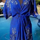 Cache Peasant Tunic Boho Sequin Bead Embellished Silk Top New Size S/M $138 NWT