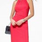 Donald Pliner Couture Tomato Red Suede Gator Leather Shoe New Ankle Wrap $265