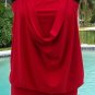 Donald Pliner Couture Tomato Red Suede Gator Leather Shoe New Ankle Wrap $265