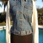 Cache Denim Body Wool Blend Cream Knit Sleeve Top Jacket New + Belt XS/S/M $188