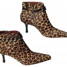 Donald Pliner Couture Hair Calf Leather Boot Shoe New Ankle Metal Chain $425 NIB Donald Pliner Couture Hair Calf Leather Boot Shoe New Ankle Metal Chain $425 NIB