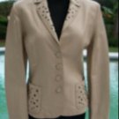 Donald Pliner Textured Leather Jacket Coat New XS/S Lined Embellished $1250 NWT Donald Pliner Textured Leather Jacket Coat New XS/S Lined Embellished $1250 NWT