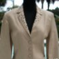 Donald Pliner Textured Leather Jacket Coat New XS/S Lined Embellished $1250 NWT