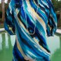 Cache Stretch Peek A Boo Knit Top New M/L Chain Trim Peek Split Sleeve NWT $98