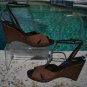 Donald Pliner Couture Leather Platform Shoe New Wedge Ankle Wrap 8 8.5 11 $235