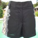 Cache Short New Size 4/6/8 S/M Lined Status Print Dress up or down Black NWT $98
