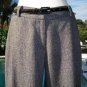 Cache Crop Wool Blend Pant Removable Belt New Sz 0/2/4/6/8/10/12 Tweed $118 NWT