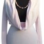 Cache Silk Blend Over Size Collar Top New Sz S/M/L+  Tunic Banded Bottom NWT $98