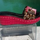 Donald Pliner Couture Gator Patent Leather Wedge Shoe Hair Calf Sandal New $335