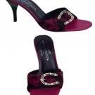 Donald Pliner Couture Moka Hair Calf Leather Shoe New 9 Silver Buckle $275 NIB