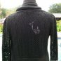 Cache Knit Cardigan Shrug Wrap Top New XS/S/M Stretch Knit Peek A Boo $118 NWT