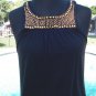Cache Stretch Mesh Bead Embellished Cami Tee Top New XS/S/M/L/XL Ruched $88 NWT