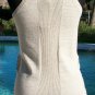 Cache Ivory Light Gold Metallic Stretch Cami Top New Sequin Embellished XL $108