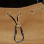 BCBG MAXAZRIA Pebble Leather Purse Handbag New Horse Bit Hardware New $296 NWT