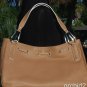 BCBG MAXAZRIA Pebble Leather Purse Handbag New Horse Bit Hardware New $296 NWT