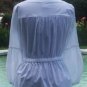 Cache Peasant Tunic Boho Self Belt Top New Size XS/S/M Ruched Cotton $118 NWT