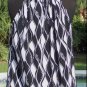 Cache Stretch Peek A Boo Bust Bubble Wave Top Cut In Sleeve Black White NWT $88