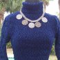 Cache Luxe Velvet Krinkle Burn Out Top New Stretch Moc Turtle neck XS/S/M/L $148