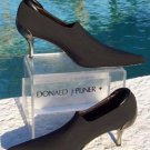 Donald Pliner Couture Leather Shoe Pump New 6 Bootie Crepe Elastic Stretch $340