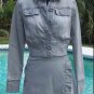 Cache Blue Gray Denim Jacket Top New Front Button Size 0/2/4/6/8/10/12 $118 NWT