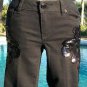 Cache Bead Sequin Embellished Jean Pant 0/2 XS Textured Stretch New $198 NWT