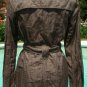 Cache Trench Coat + Belt Crinkle Twill Jacket New XS/S Latte Metallic Color $198