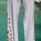 Cache Denim Multi Embellished Jean Pant New Sz 0/2/6/8/10 XS/M Stretch $188 NWT