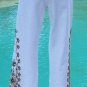 Cache Denim Multi Embellished Jean Pant New Sz 0/2/6/8/10 XS/M Stretch $188 NWT