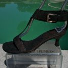 Donald Pliner Black Cork Leather Shoe New Wide Ankle Strap Sz 6 Sandal $325 NIB Donald Pliner Black Cork Leather Shoe New Wide Ankle Strap Sz 6 Sandal $325 NIB