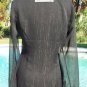 Cache Luxe Sheer Illusion Silver Metallic Thread Top New Sz 4/6/8 Satin $178 NWT