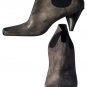 Donald Pliner Leather Lead Gray Boot Shoe Pump New Stretch Elastic NIB $395