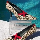 Donald Pliner Couture Hair Calf Leather Pump Shoe New 6 Exotic Tomato $345 NIB