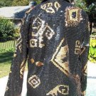 CHICO'S Chicos 0 Sequin Encrusted Lined Jacket Top XS/S Black and Gold $198 NWT CHICO'S Chicos 0 Sequin Encrusted Lined Jacket Top XS/S Black and Gold $198 NWT