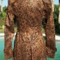 Cache Trench Coat + Removable Belt Leopard Print Jacket Lined New XS/S $238 NWT