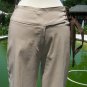 Cache Flat Front Zipper Stretch Pant NEW Size S Beige Tan Adjustable Belt $128