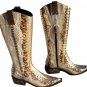 Donald Pliner Western Couture Metallic Leather Boot Shoe NIB GAIL 5 5.5 6 $1500